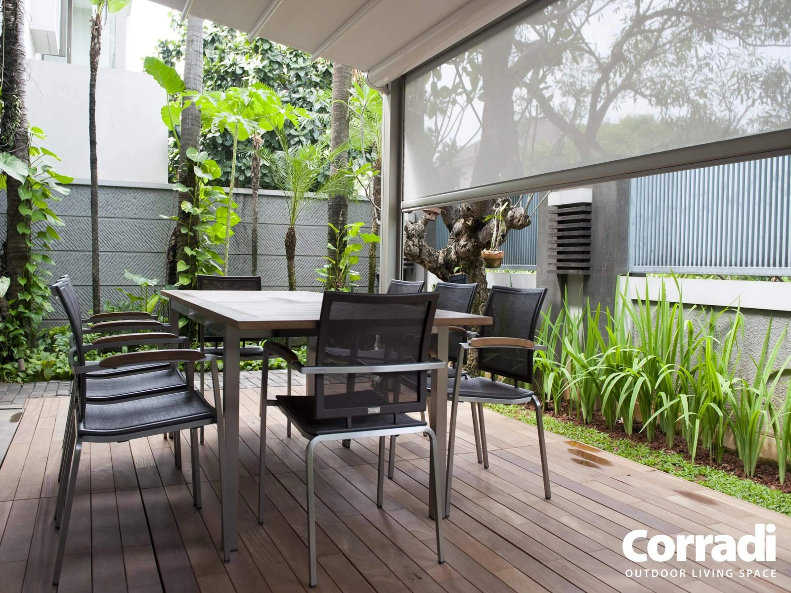 Screenové rolety do pergoly