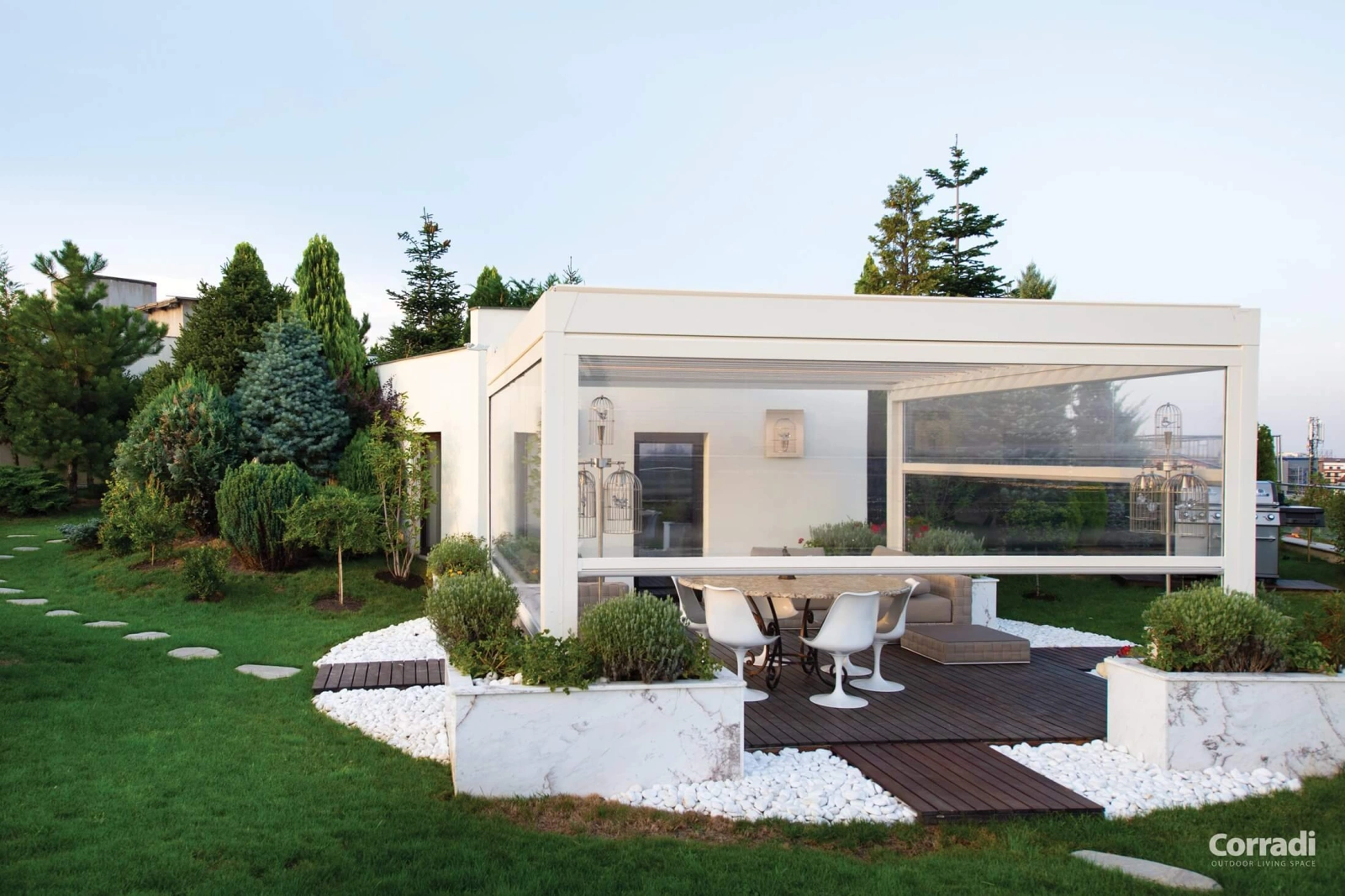 Screenové rolety do pergoly