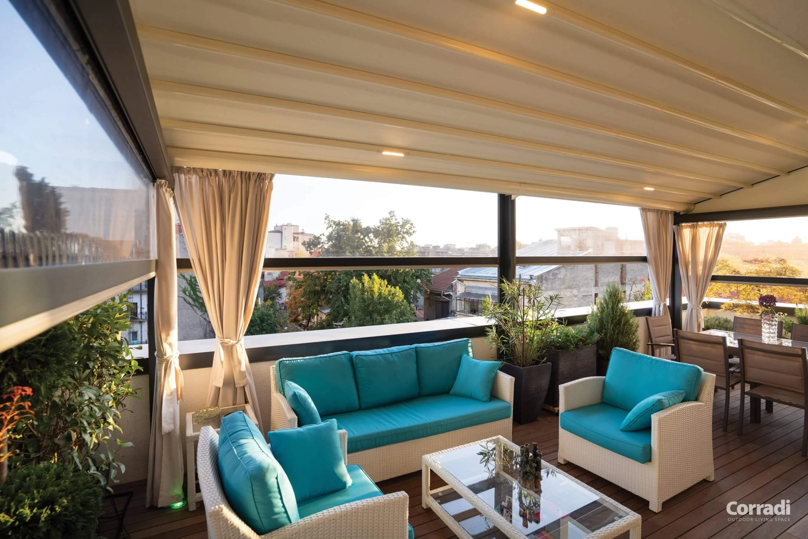 Screenové rolety do pergoly