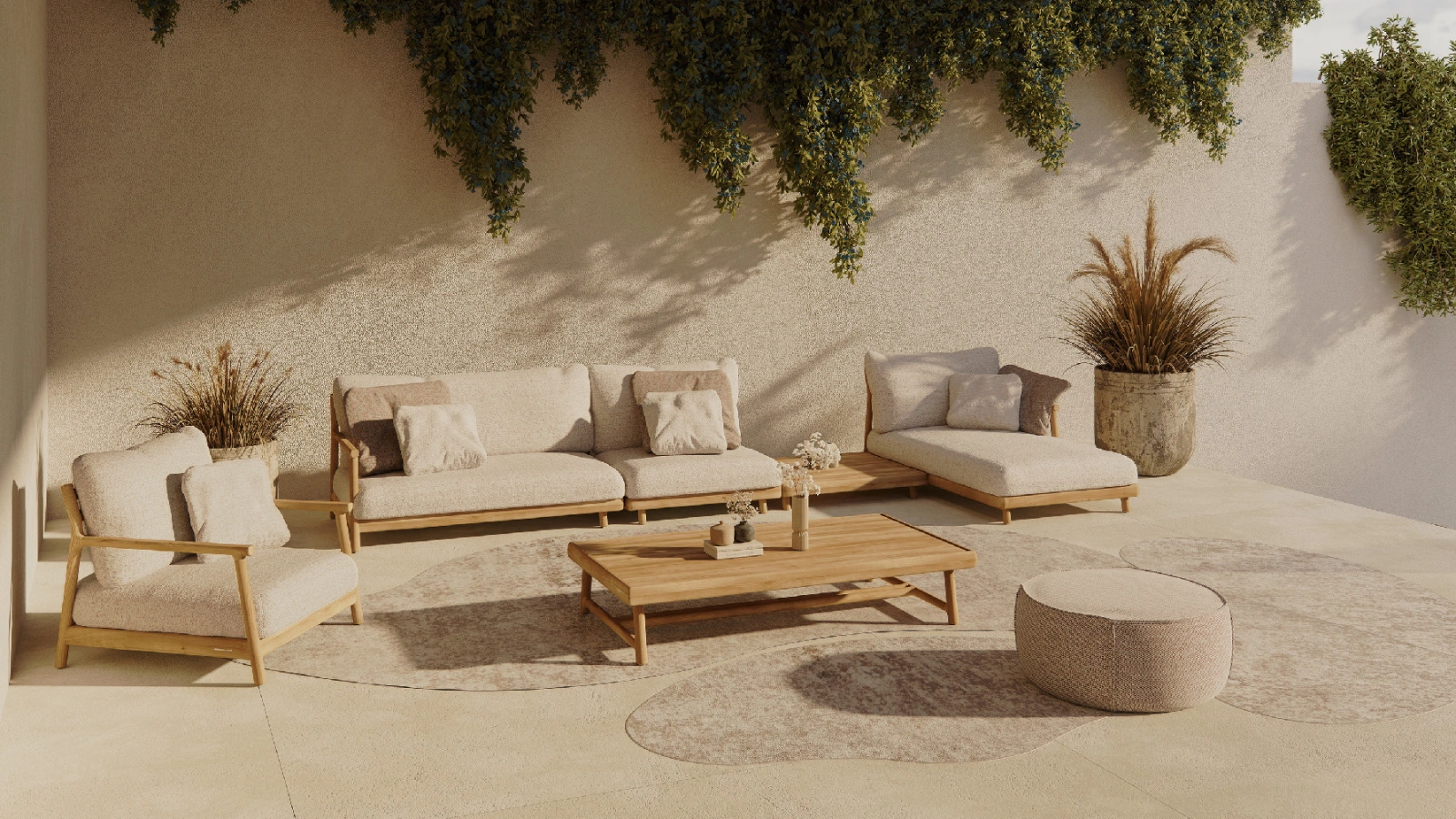 Rohová 2-miestna sedačka pravá MUYU