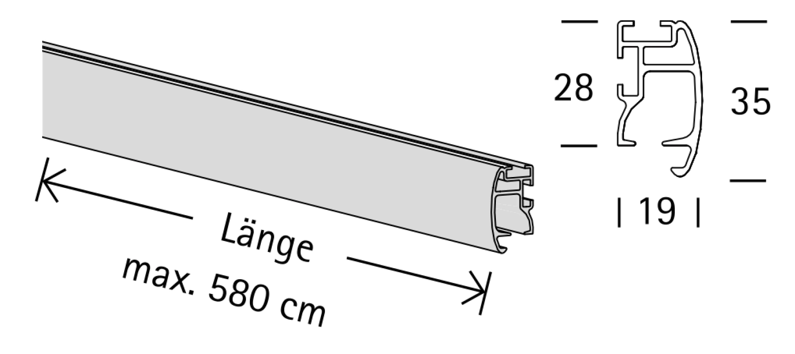 Garniža Trim 1 - stropná