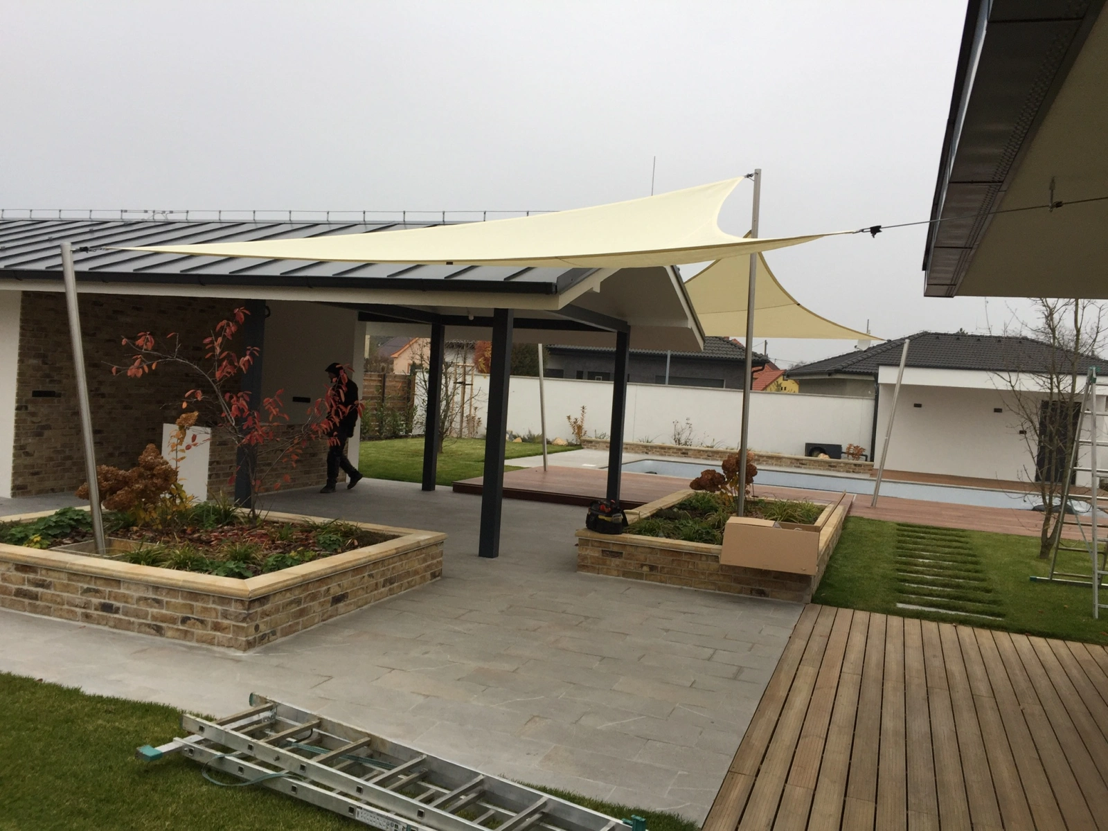 Fixné slnečné plachty