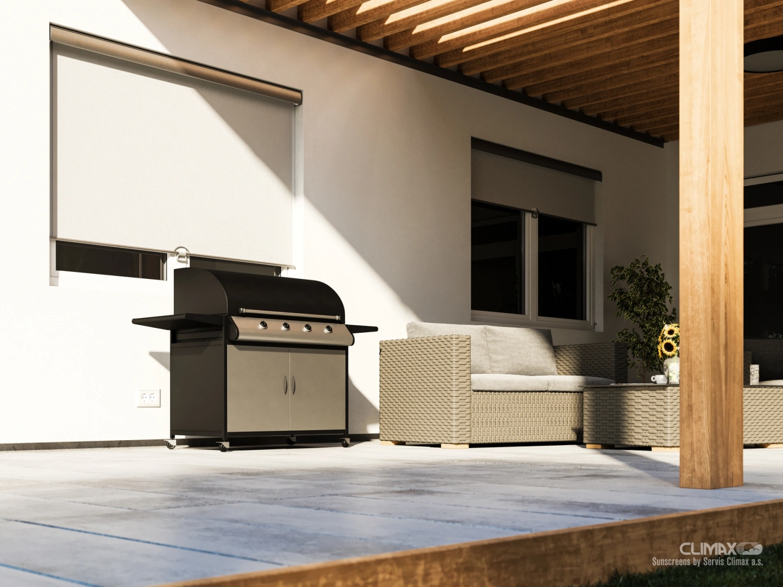 Screenové rolety na pozičné háčiky